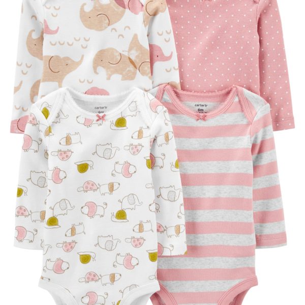 Body manga larga de algodón