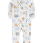 Pijama Enterizo con Pie Doble Cierre Animales Carter's