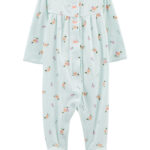 Pijama Enterizo con Pie Flores Carter's
