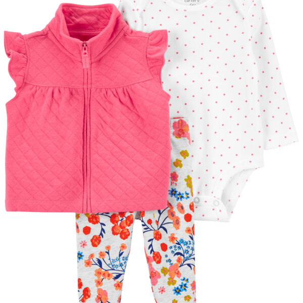 Set 3 piezas chaleco, pantal?n y body