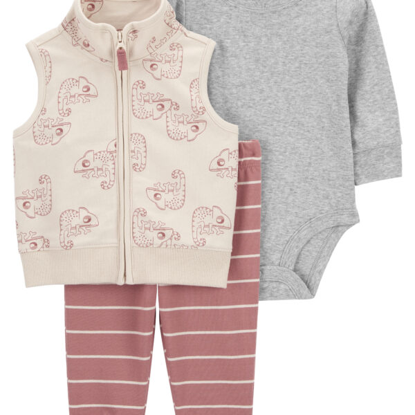 Set 3 piezas chaleco, pantal?n y body