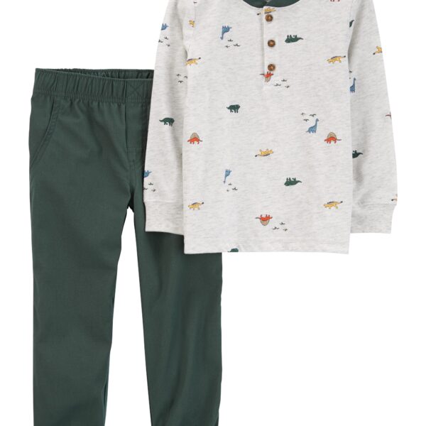Set 2 piezas pantal?n y remera henley