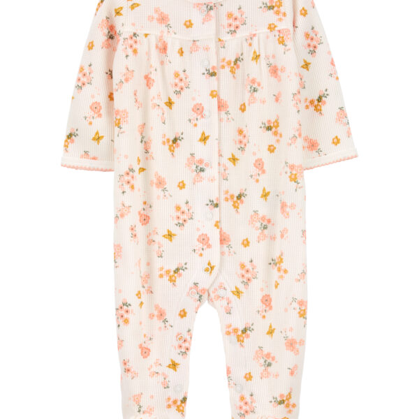 Pijama una pieza con pie floral t?rmico