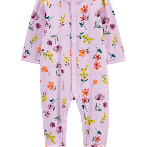 Pijama una pieza con pie floral