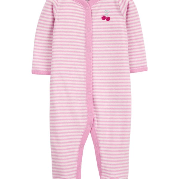Pijama una pieza con pie cerezas terry