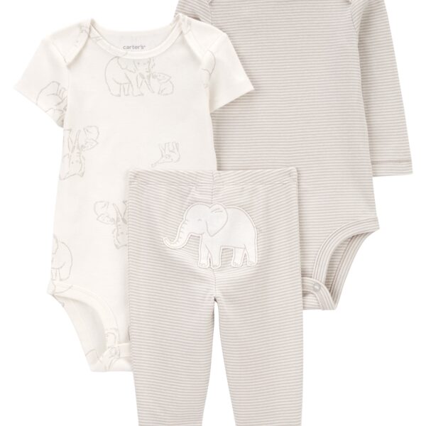 Set 3 piezas pant y 2bodies mcon l elefantes