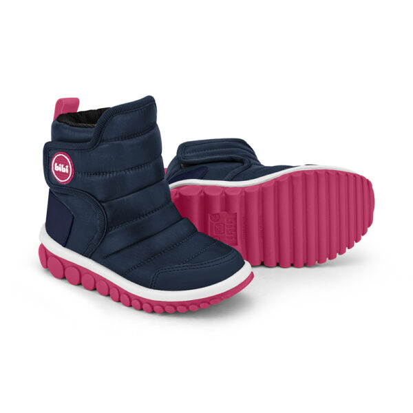 Botas Infantiles Bibi Roller 2.0 Drop Azul Marino con Rosa