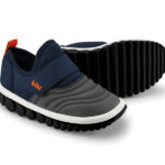 Championes Infantiles Bibi Roller 2.0 en color azul y gris con velcro