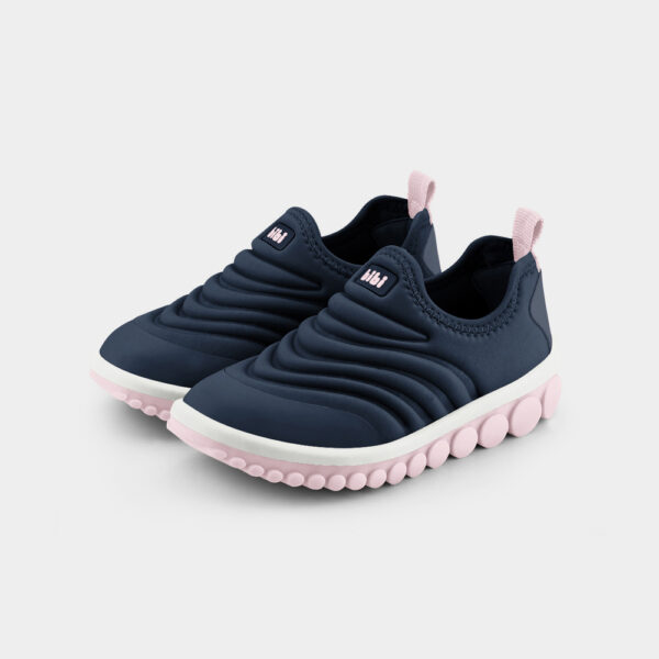 Championes infantiles Bibi Roller 2.0 en color azul y rosado.