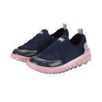 Championes BIBI Roller 2.0 azul marino y rosado con detalles grabados y brillos - Image 2