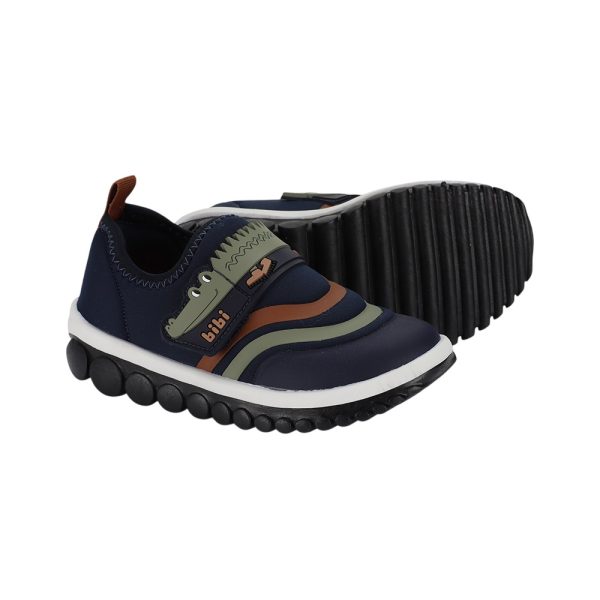 Championes BIBI Roller 2.0 azul oscuro con velcro diseño de cocodrilo