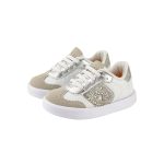 Championes BIBI blancos con brillos dorados con cordón - Image 2