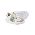 Championes BIBI blancos con brillos dorados con cordón