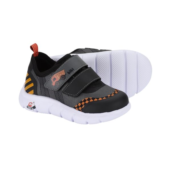 Championes infantiles BIBI Energy Baby 2.0 Negra con Gris y Camión