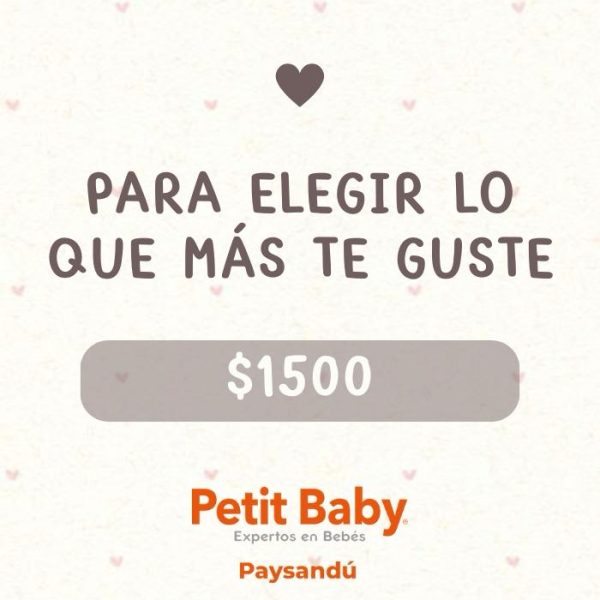 Tarjeta de obsequio - $1500