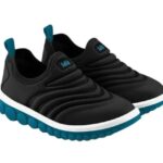 Championes BIBI  Infantiles Roller 2.0 en color negro y suela celeste