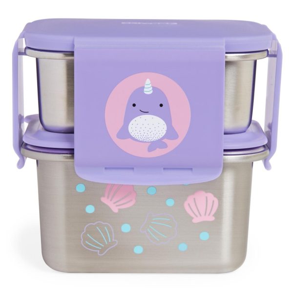 Set 2 contenedores acero inox narval SKIP HOP