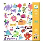 DJECO Paper stickers - monster