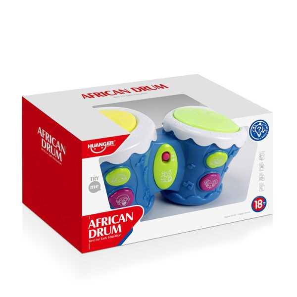 Tambor Doble Con Luces, Sonidos Y Música HUANGER