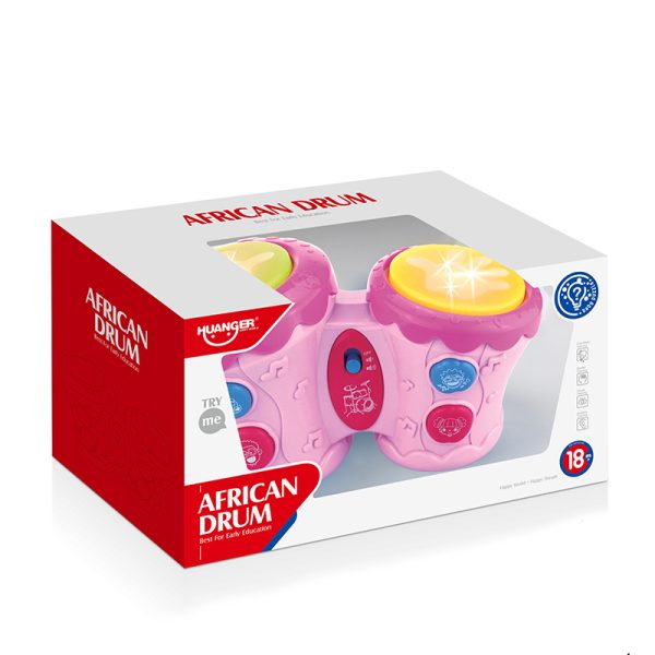 Tambor Doble Con Luces, Sonidos Y Música HUANGER