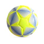 Pelota de fútbol inflable con diseño de estrellas amarillo