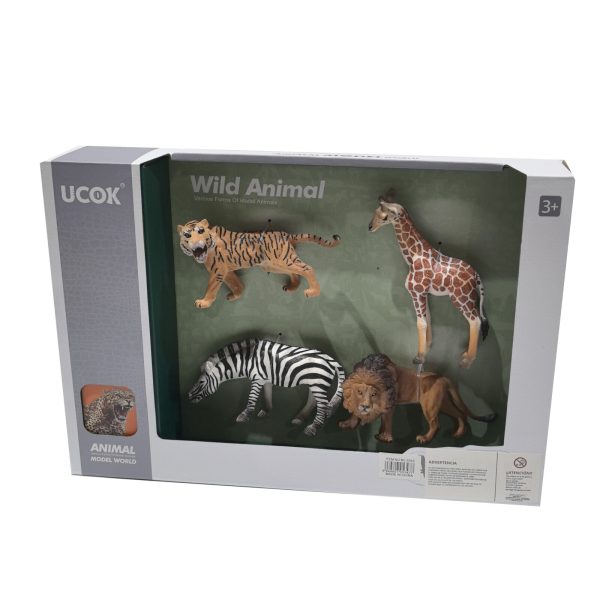 Set de 4 animales de la jungla