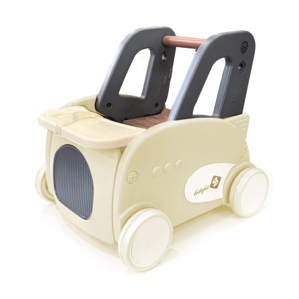 Andador 2 en 1  auto para bebés color crudo