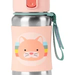 Botella acero inox con sorbito gato SKIP HOP