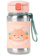 Botella acero inox con sorbito gato SKIP HOP