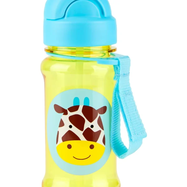 Botella con sorbito de plástico Tritán modelo jirafa SKIP HOP