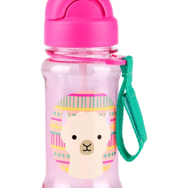 Botella con sorbito de plástico Tritán modelo llama SKIP HOP
