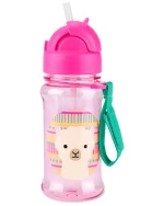 Botella con sorbito de plástico Tritán modelo llama SKIP HOP - Image 2