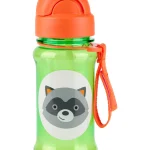 Botella con sorbito de plástico Tritán modelo mapache SKIP HOP
