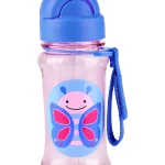 Botella con sorbito de plástico Tritán modelo mariposa SKIP HOP