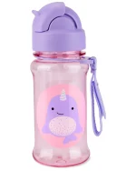 Botella con sorbito de plástico Tritán modelo narval SKIP HOP
