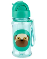 Botella con sorbito de plástico Tritán modelo pug SKIP HOP