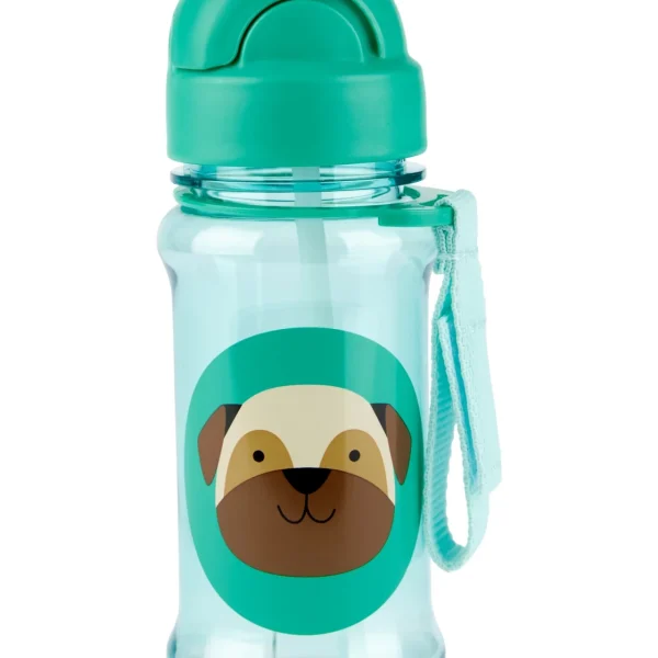 Botella con sorbito de plástico Tritán modelo pug SKIP HOP