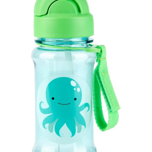 Botella con sorbito de plástico Tritán modelo pulpo SKIP HOP