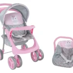 Coche de Muñecas, set 2 piezas , modelo unicornio