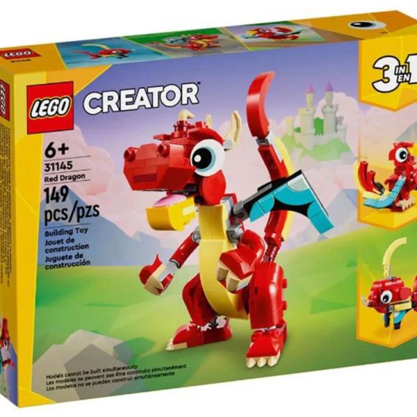 LEGO DRAGÓN ROJO 149 PCS - 6+