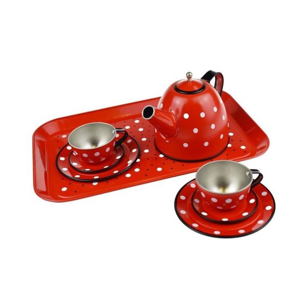 Juego de té de metal