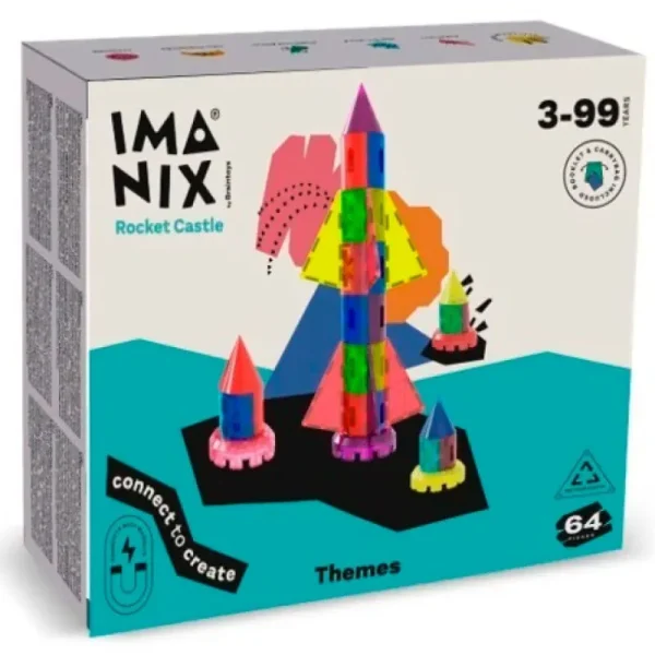 Juego de imanes modelo Rocket castle 64 piezas IMANIX