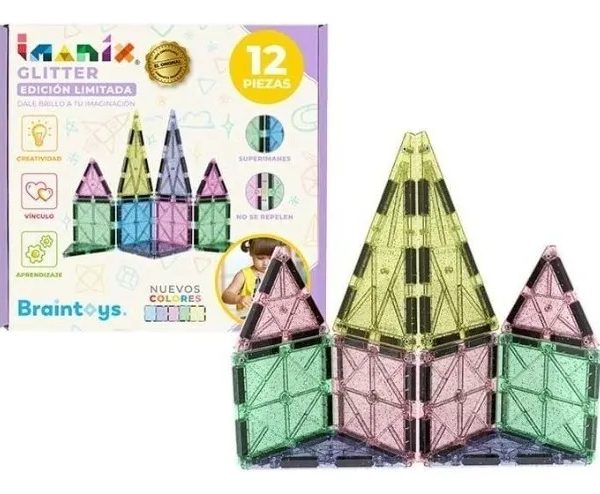 Set de piezas glitter 12 piezas IMANIX