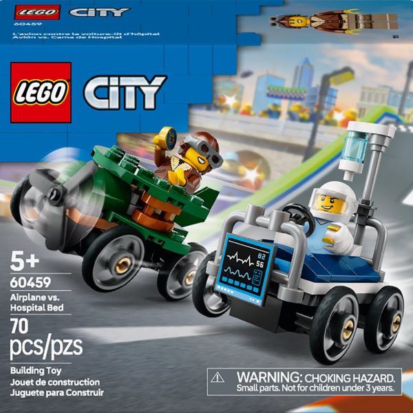 LEGO CITY AVION VS CAMA DE HOSPITAL +5