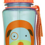 Botella con sorbito de plástico Tritán modelo perro SKIP HOP