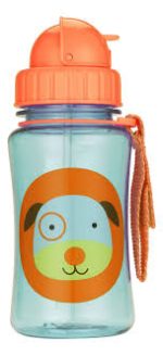 Botella con sorbito de plástico Tritán modelo perro SKIP HOP