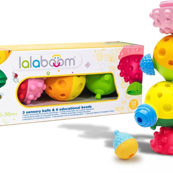 Lalaboom Pelotas sensoriales con 12 piezas LALABOOM