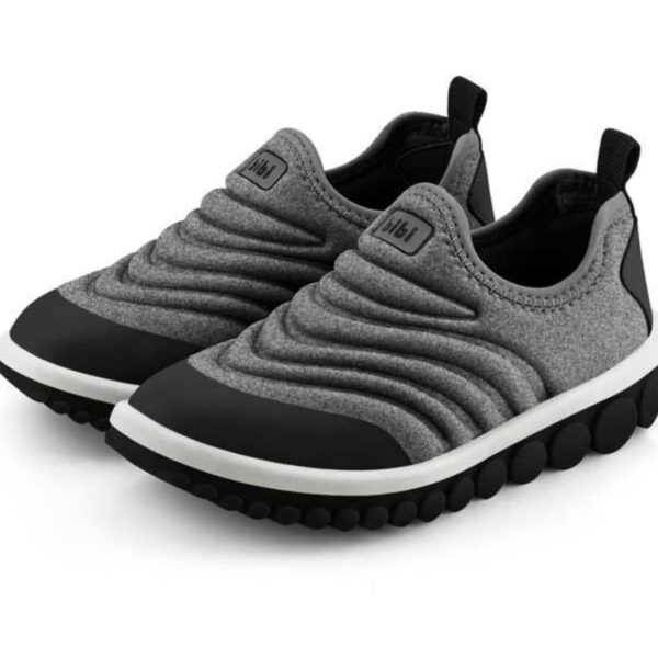 Championes infantiles Bibi Roller 2.0 en tonos de gris