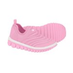 Championes infantiles Bibi Roller 2.0 rosado claro con franja blanca