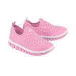 Championes infantiles Bibi Roller 2.0 rosados con grabados de corazón - Image 5